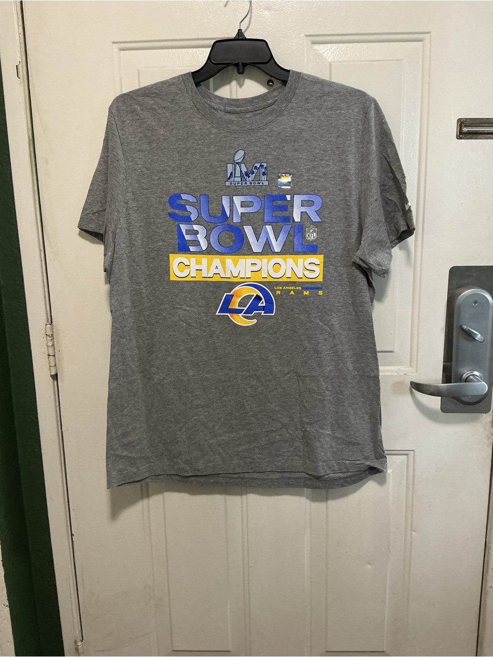 Nike Gray Rams Super Bowl Graphic Tee